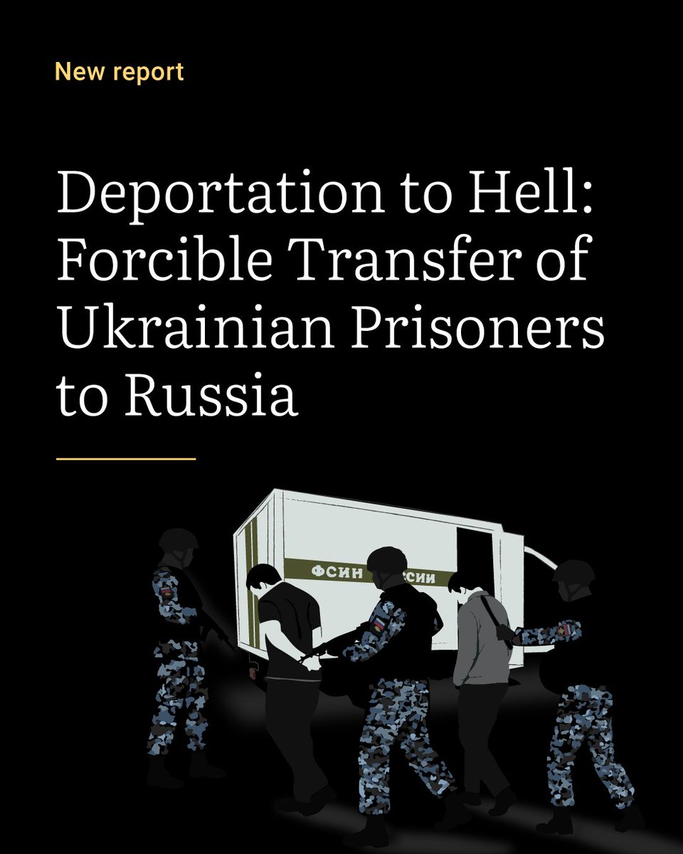 DIGNITY_INT's tweet photo. 1,700 Ukrainian prisoners were deported to Russia.

Our new report documents deportations from occupied Ukrainian territory, against prisoners’ will.

It likely constitutes a war crime and may amount to a crime against humanity.

Read: https://t.co/yrWA6gQp4h https://t.co/0vBpXOkKZ5