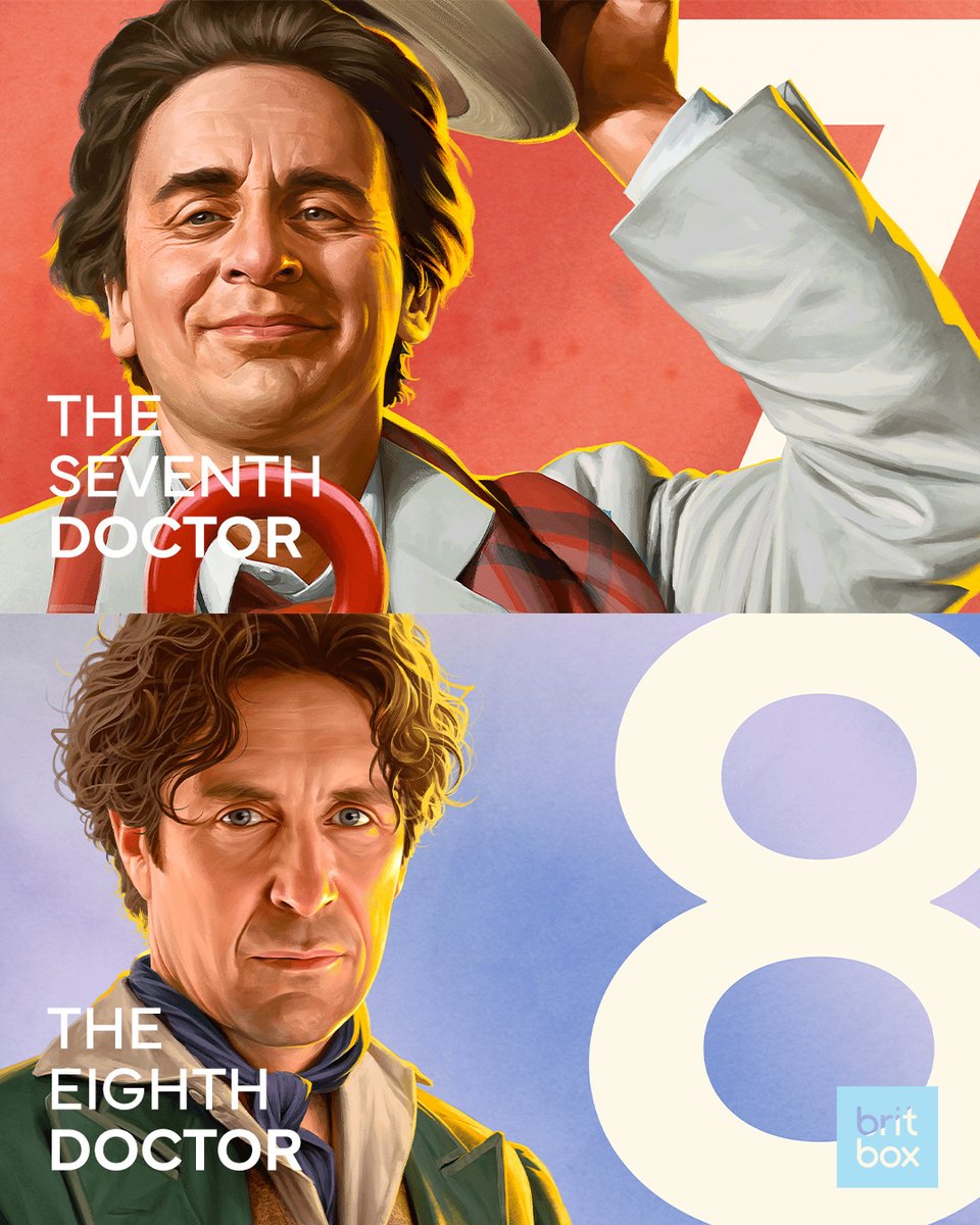 BritBox_AUS's tweet photo. The countdown to the return begins.
8 Classic Doctors.
Arriving in June ⏳ https://t.co/nQcJvw6iEc