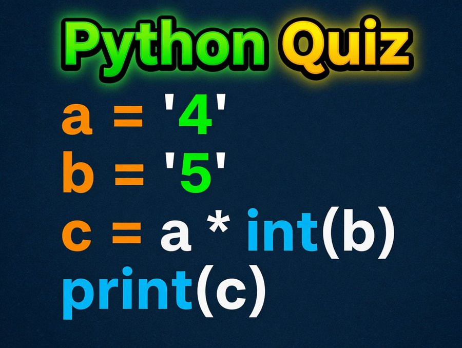 ThePythonDailyz's tweet photo. Python Quiz: Can You Predict This Python Output? 🤯 https://t.co/zb5fd0cO4S