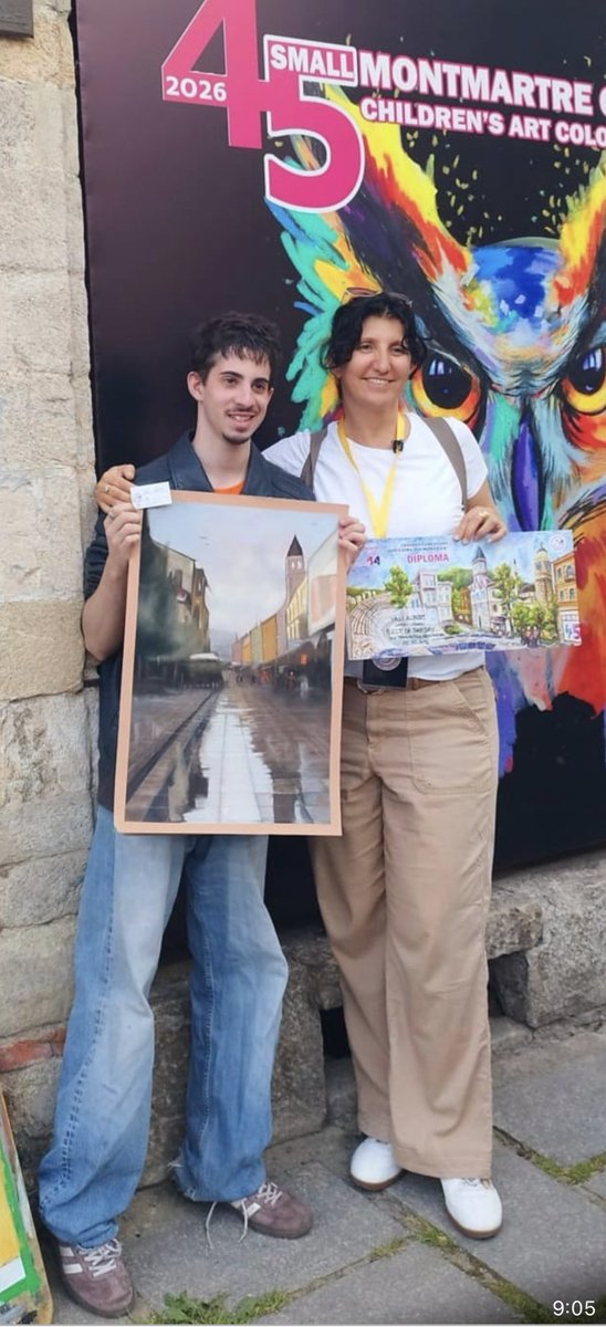 VivianAisen's tweet photo. 🥇Gold for the Israeli team on the third day of the drawing competition “Small Montmartre of Bitola”!
Congratulations as well to the art teacher Shirley Siegal who earlier this week received both the prestigious “Lifetime Achievement Award” and the esteemed “Nurturing Talents in Young Artists” award.
We are incredibly proud of our young artists and the masters, who continue to prove that although Israel is known as the Start-Up Nation, there is always room for art and for nurturing the soul.
Thank you to North Macedonia for giving us this wonderful opportunity.