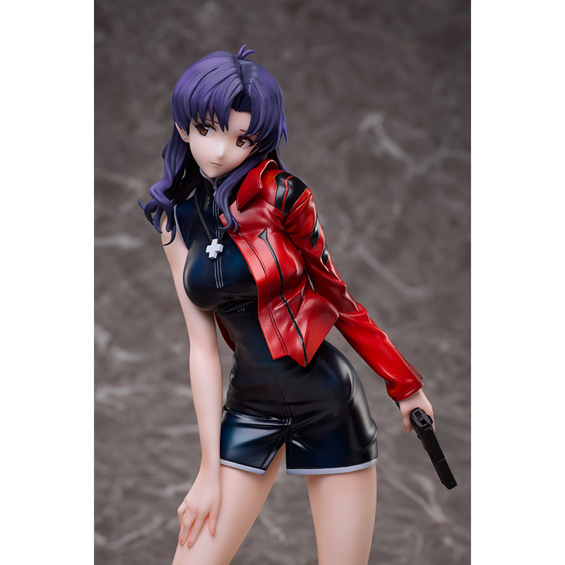 eva_store's tweet photo. 【オンライン】《新商品》
HOBBY MAX JAPANより、コミックス（KADOKAWA刊）の扉絵をモチーフにした、NERV作戦部長の「葛城ミサト」が登場！
https://t.co/zlUZF9P5q5

衣装にはレザーを思わせる艶感塗装を施し、印象的なパープルヘアを繊細なグラデーション彩色で軽やかに再現。
左手に携えた拳銃が、作品世界を感じさせる緊張感と存在感をより一層引き立てています。

#エヴァストア