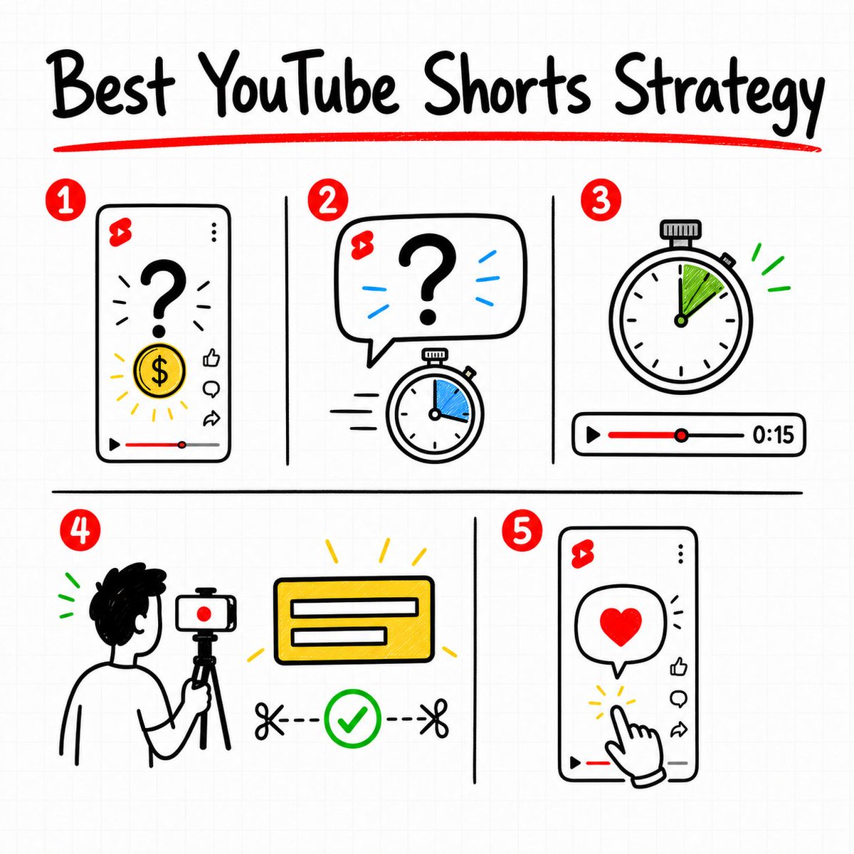 TubeAIYT's tweet photo. I studied 882,000 YouTube Shorts with TubeAI.

Here's best YouTube Shorts strategy:

1. Title

Speak in second person positive framing.

"Why you're losing money" beats "Why the market crashed" by 4x. 

2. Hook

Make the hook 16-20 seconds and open with a question.

Positive question hooks average 7.79x outlier.

3. Duration

16-30 seconds.

Every second past 35 hurts your reach.

4. Editing

Zero pattern interrupts outperforms heavy jump cuts.

Make sure you smash it in 1 take but edit in some bold text because 82% of viewers watch on silent.

5. CTA

1 CTA gives +65% lift.