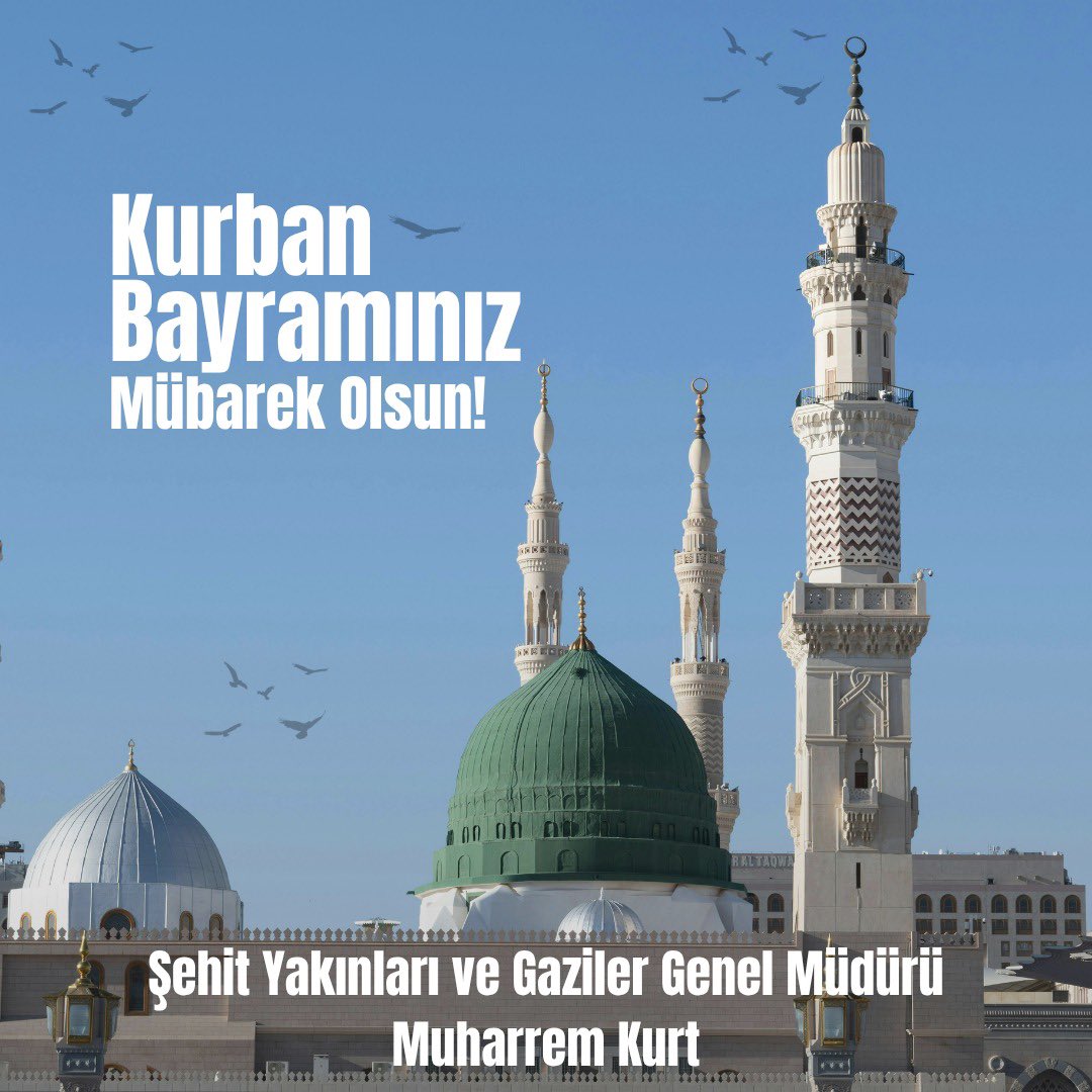 mhrmkurt's tweet photo. Kurban Bayramı’nın aziz milletimize, İslam âlemine ve tüm insanlığa hayırlar getirmesini temenni ediyorum.

Bayramın; birlik ve beraberliğimizi güçlendirmesine, gönüllerimize huzur ve bereket vermesine vesile olmasını yüce Rabbimden niyaz ediyorum.

Kurban Bayramımız mübarek olsun.