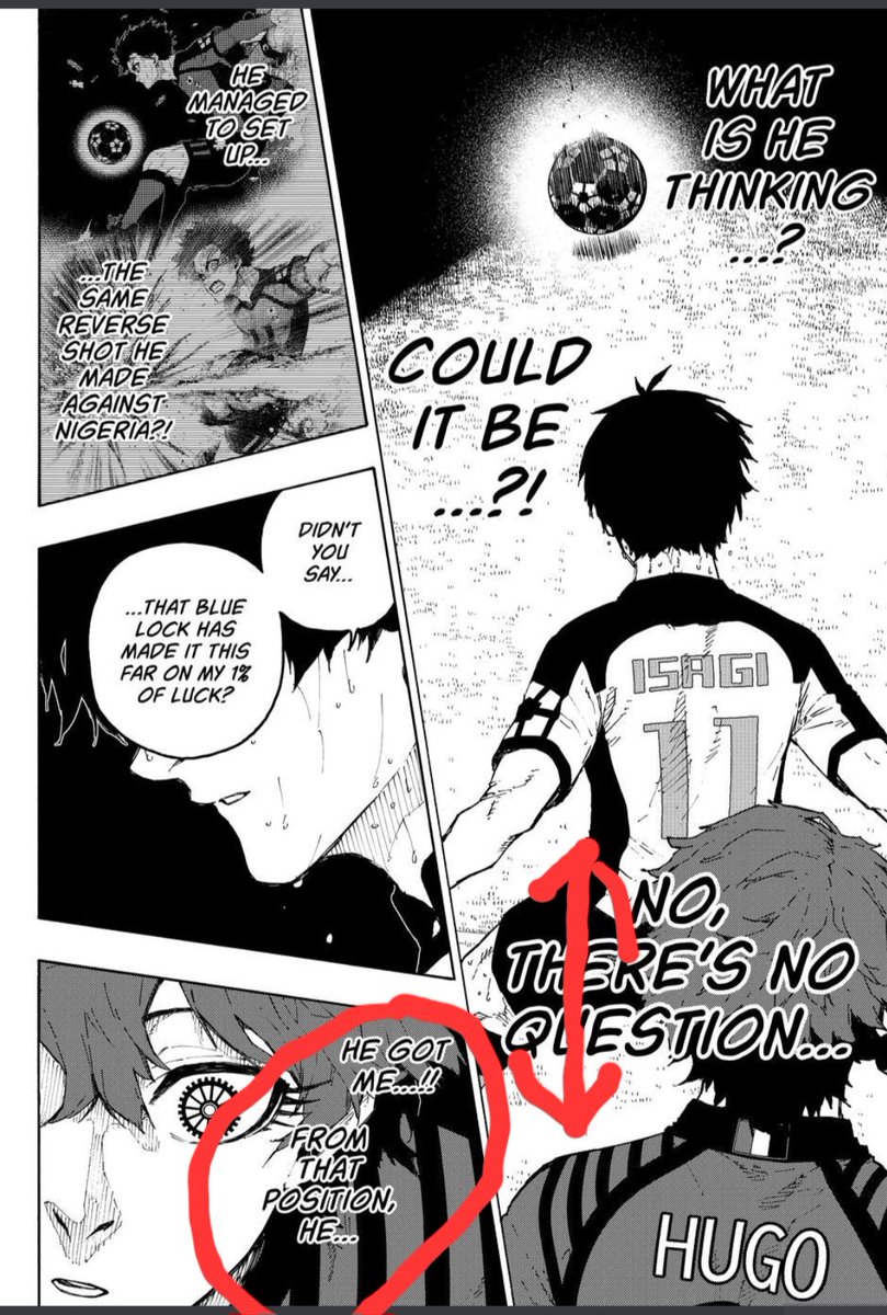 princepantera0's tweet photo. @The11saske @ball_of_snakes You're wrong, Hugo could stop isagi before bc he was physically touching him, which stopped isagi from turning. This time, Hugo was still on his way towards isagi, so he wasn't physically touching yet, which is why he had to guess which way he would turn. https://t.co/dZzeSQhebu