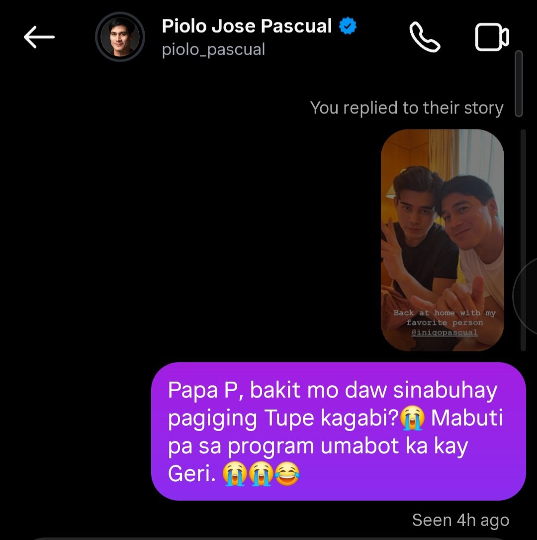 littolbelle's tweet photo. Seen zoned yan si Tupe. 😂 
#TayoSaWakas https://t.co/mTq4Oyu3yA