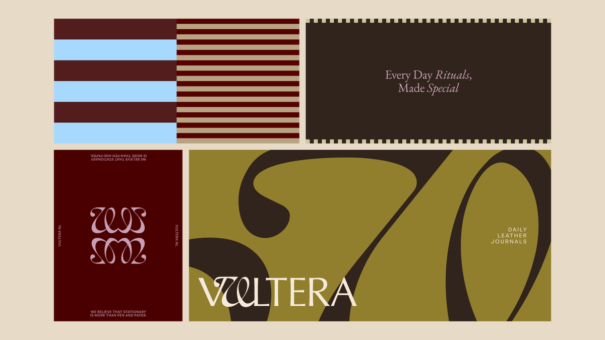 amitrawatinc's tweet photo. Absolutely in love with this color scheme. 

These snippets are from @studiotwo42 's work for Vultera - a slow-living inspired journals and stationery brand. 

(No AI was used to craft any aspect of these wonderful designs) https://t.co/eUgYO8F9do