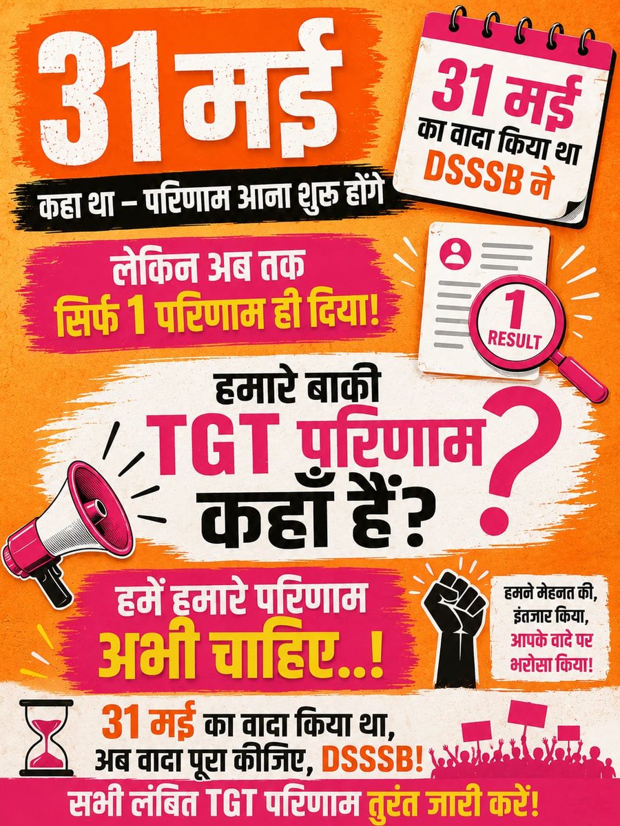 akashchahar67's tweet photo. जागो DSSSB जागो!' बेरोजगार युवाओं का मानसिक उत्पीड़न बंद करो। परीक्षाओं के महीनों बाद भी रिजल्ट के लिए ट्विटर महाअभियान चलाना पड़े, इससे शर्मनाक कुछ नहीं। सभी TGT परिणाम आज ही जारी हों! 😡⚠️
​#releasetgtresults @Dir_Education @dsssbofficial @CMODelhi https://t.co/1yvyIexWKG