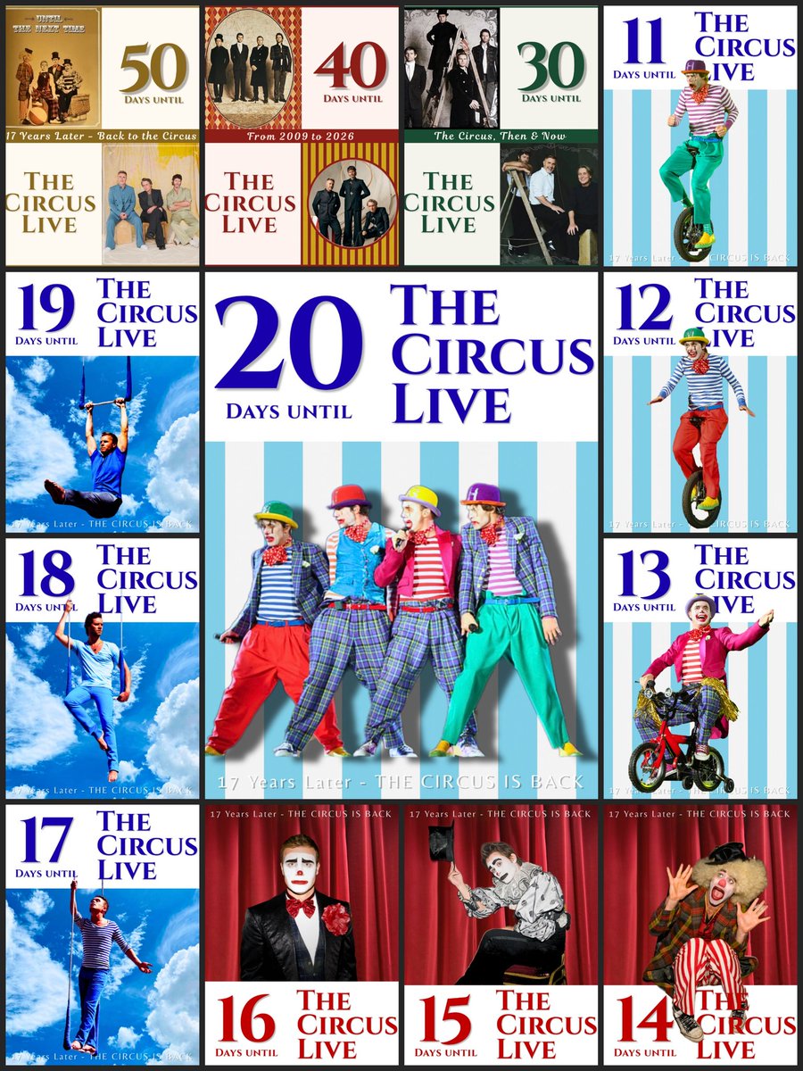 Love_tt_gb's tweet photo. From 50 days to opening night… 🎪✨
Can you believe it ?! 
We’re only 2 days away now!!!
@GaryBarlow @takethat @OfficialMarkO #HowardDonald #TheCircusLive https://t.co/7JwoRIIITf