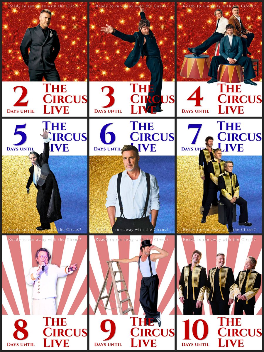 Love_tt_gb's tweet photo. From 50 days to opening night… 🎪✨
Can you believe it ?! 
We’re only 2 days away now!!!
@GaryBarlow @takethat @OfficialMarkO #HowardDonald #TheCircusLive https://t.co/7JwoRIIITf