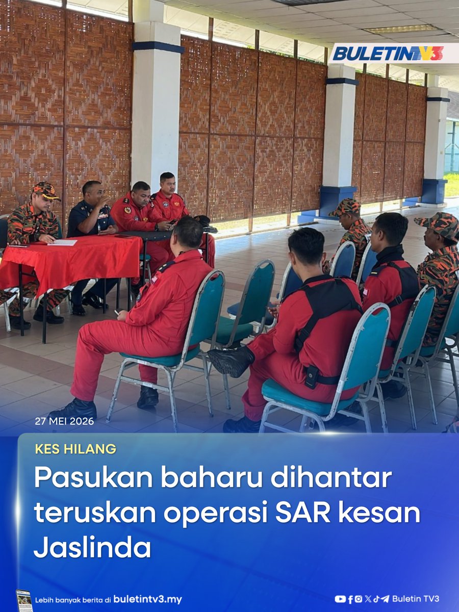BuletinTV3's tweet photo. KES HILANG | Misi mencari dan menyelamat (SAR) pendaki wanita, Jaslinda Saludin yang dilaporkan hilang ketika menyertai aktiviti pendakian di Gunung Batu Putih pada 23 Mei lalu, diteruskan dengan penghantaran pasukan operasi baharu membabitkan lapan anggota.

#BuletinTV3 #SAR #KesHilang #JaslindaSaludin #GunungBatuPutih 

Berita penuh di https://t.co/rsBgOGzE2Y