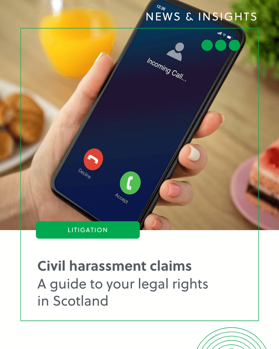GilsonGray's tweet photo. In Scotland, harassment doesn’t have to be a criminal matter to be unlawful under the Protection from Harassment Act 1997.

Read our latest article to learn how our expert team can help protect your rights: https://t.co/fFyfsDHL5J https://t.co/F7MHTWix8k