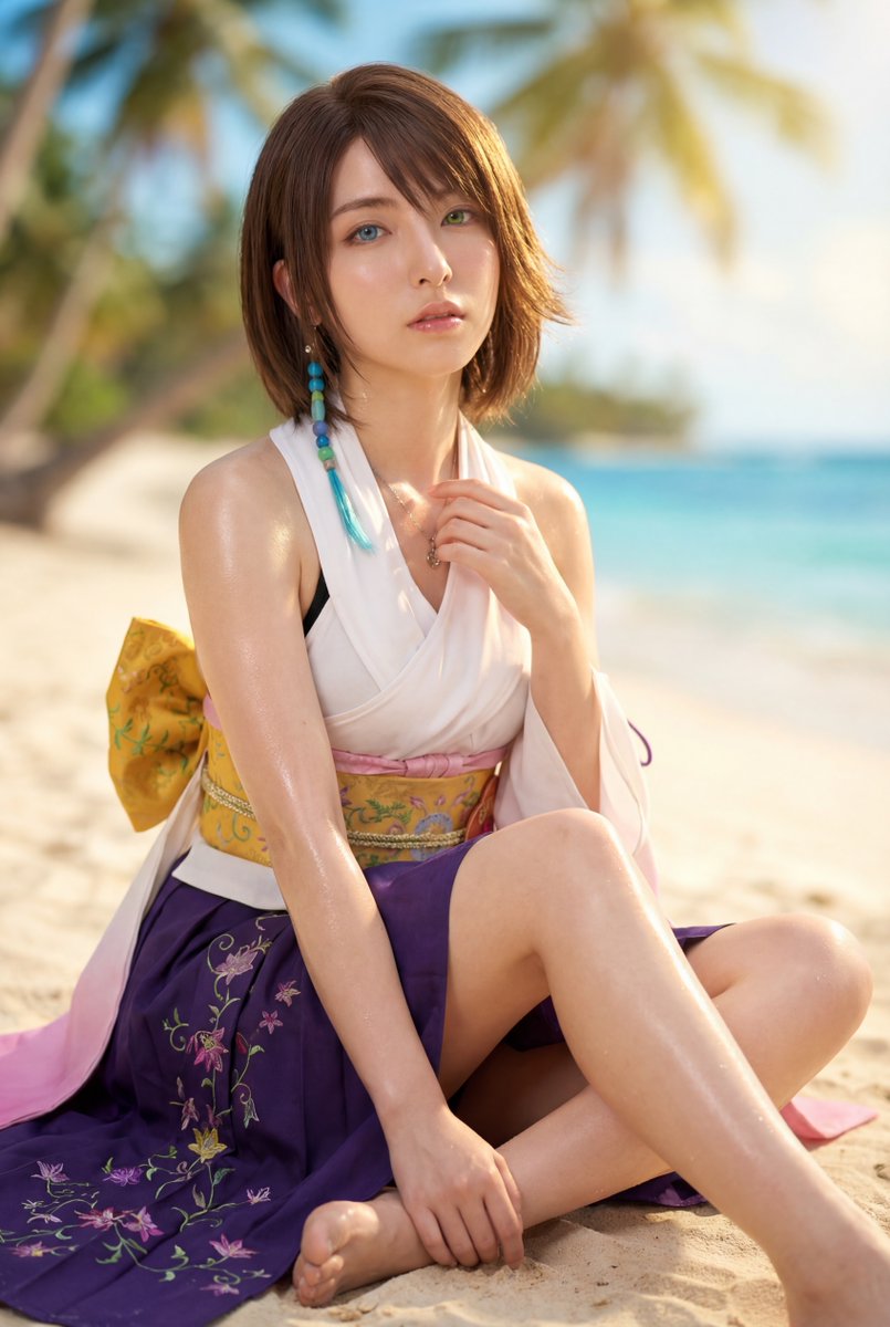 FantasySCAIArt's tweet photo. 碧い瞳に映る夏の海
召喚士ユウナの美しい休息
Final Fantasy X memories https://t.co/fDAdsxJP05