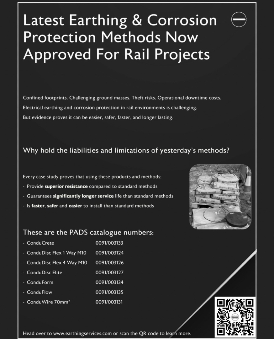 EarthingL's tweet photo. We are the ONLY PADS APPROVED Earthing solution for Rail

We provide
✅ Expert Advice &amp; support
✅ Guaranteed compliance &amp; reliability 
✅ Dedication to Rail Safety

Get in touch: rail@earthingservices.com

#RailSafety 
#Earthing 
#RailInfrastructure #PADS 
#EngineeringExcellence https://t.co/N7wOisPl5t