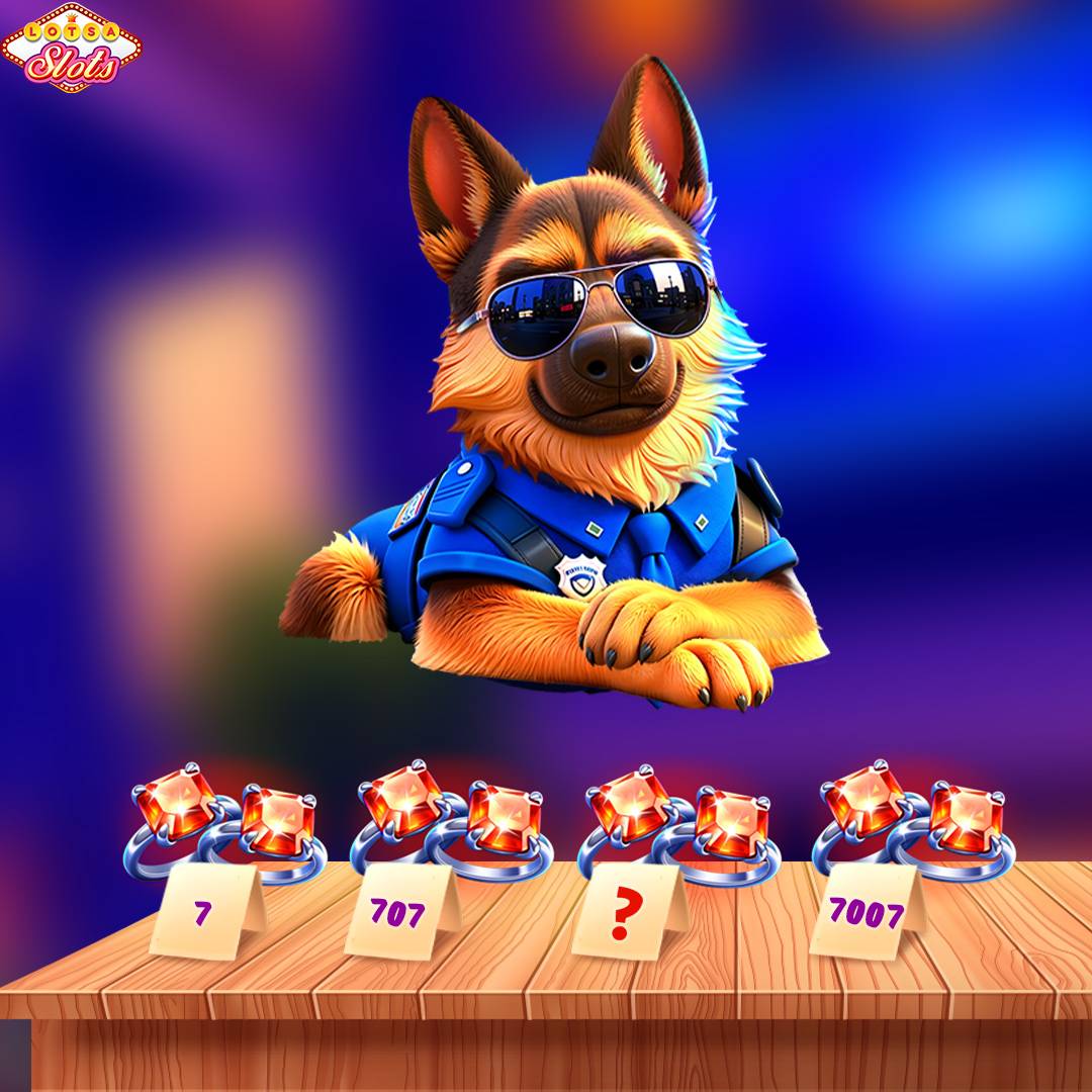 LotsaSlotsGame's tweet photo. 😁 Detective Woofie's Test! 
🤪 Can you figure out what's the answer? 
❤️‍🔥 Leave a comment now!
🪙GRAB YOUR FREEBIES HERE:https://t.co/0fORZPN3fh 
🎮 Lotsa Slots App:https://t.co/ik6Dbb2xYJ 
#mobilegame #freeslots #Vegascasino https://t.co/x5EAC1hepl
