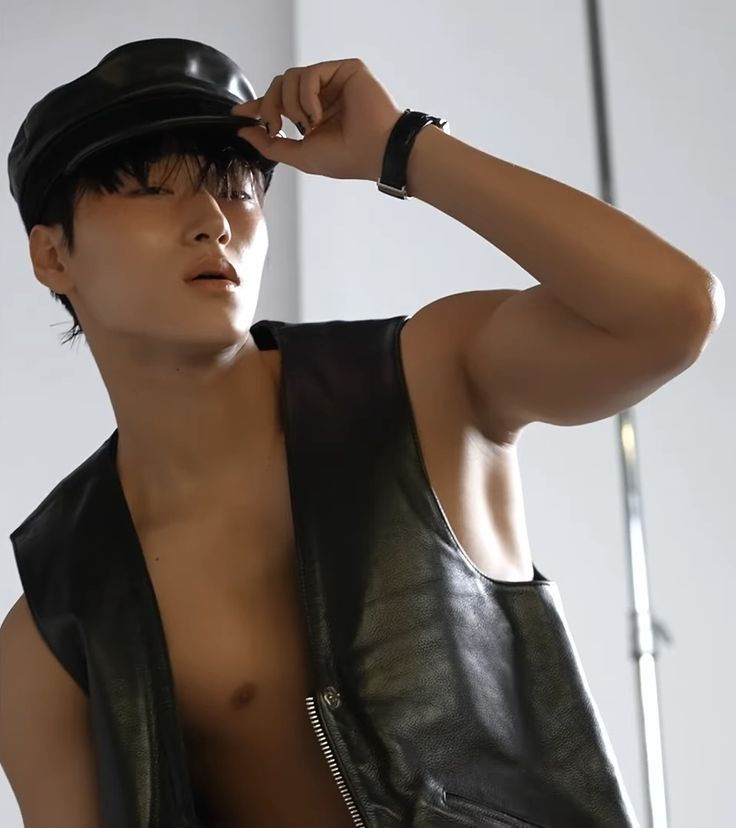 saniesbaby's tweet photo. sick to think that arena homme threw us this photoshoot of San in a random tuesday https://t.co/Y3Z5LMz45j