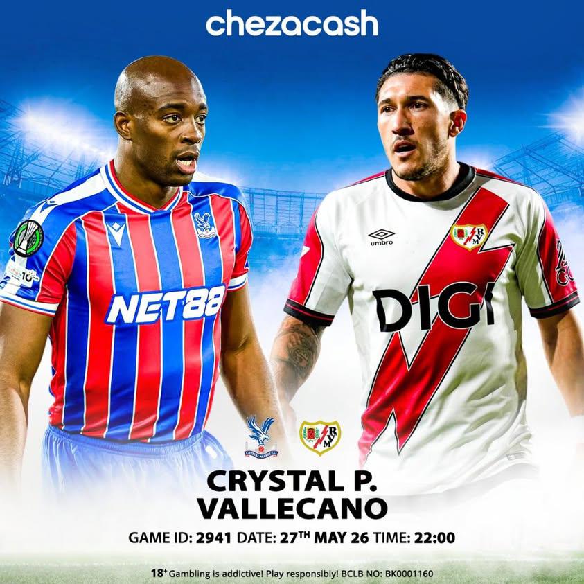 ChezaCash's tweet photo. Wednesday Games 🔥

Crystal Palace go head-to-head with Rayo Vallecano today for UEFA Conference League finals at Redbull stadium. Hii game itakua kali investors, piga analysis yako fiti na uwekelee mapema.😎

To place your Bet 👉https://t.co/P2n2kAVdvT... https://t.co/djUAoET4xb