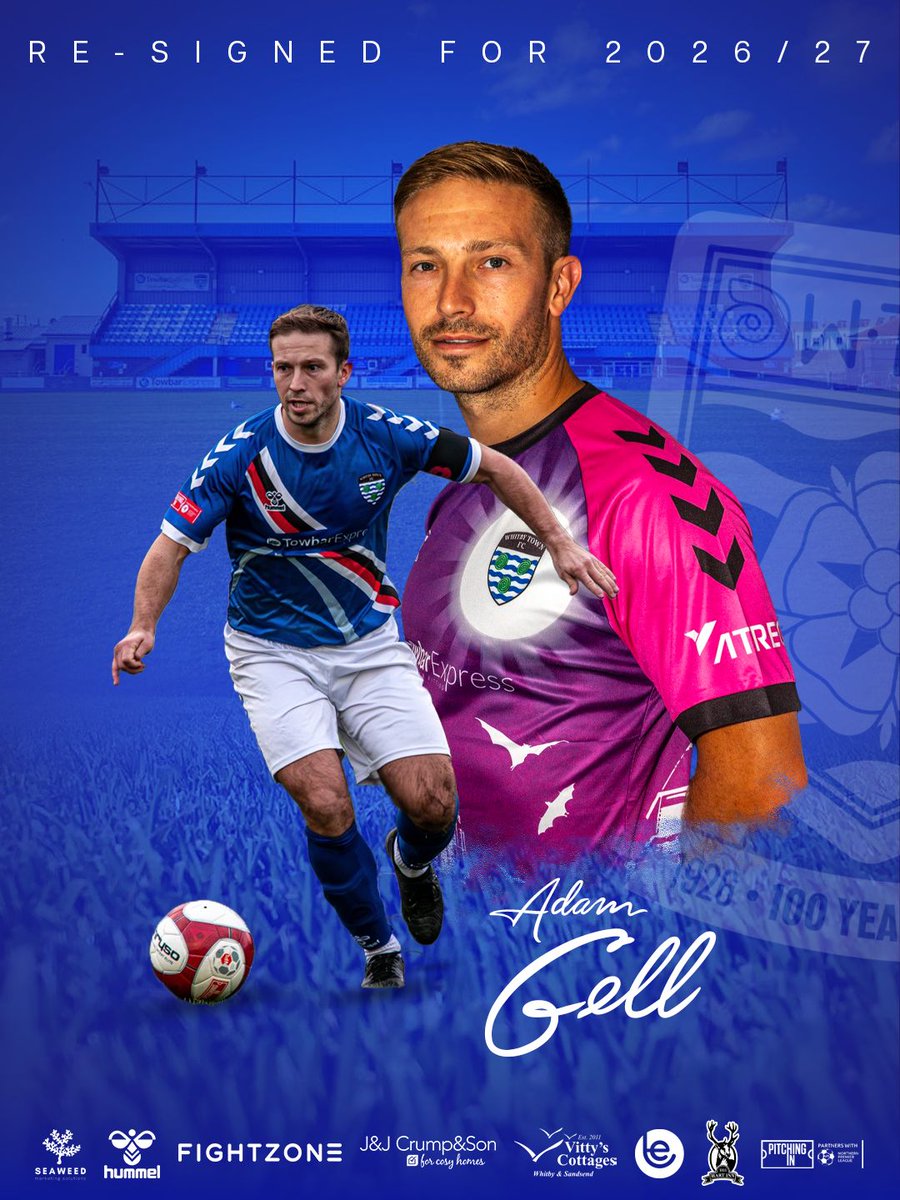 Whitby Town is delighted to confirm that midfielder Adam Gell has ...