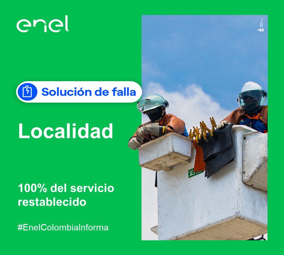 Servicio Enel Colombia tweet media