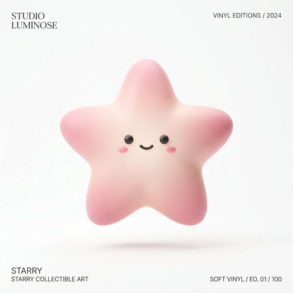 Tiange022's tweet photo. playing with gpt-image-2 today → got this little pink starfish squad. 4 poses, soft vinyl, zero prompts wasted. https://t.co/AexOM5uzXY