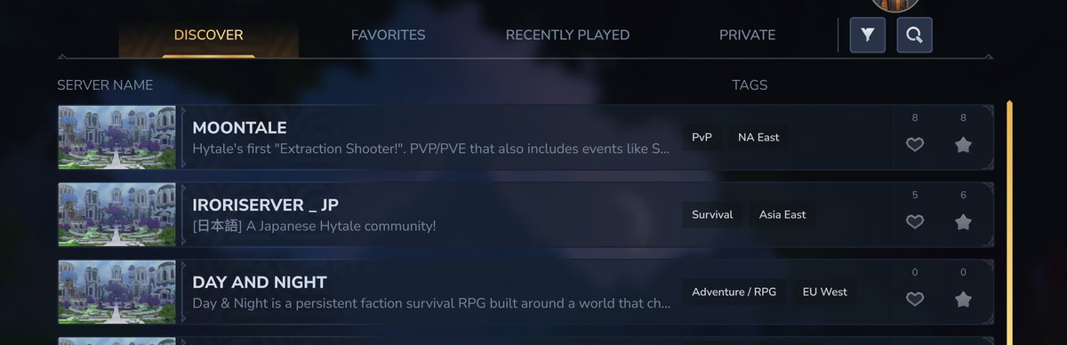 DaNHytale's tweet photo. Very excited to have my server on that server discovery page!! #hytale https://t.co/I4PZzZKloI