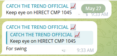 ansul92's tweet photo. #HIRECT  good movement!!

WE ENTERED AT 1045!!

now at 1105(6% move)

Join our free TELEGRAM channel for more trades:-https://t.co/LnYO1Tu3mH

disclosure/disclaimer :- https://t.co/tDajvZVvnm

#Nifty #Nifty50 #Banknifty #Stocks #Stockmarket #Stockstobuy https://t.co/L2uKJGa5Di