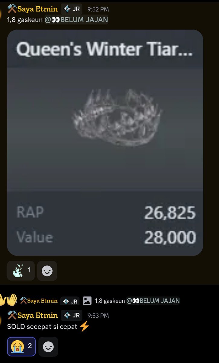 ppeachnoir's tweet photo. 📢 LIMITED ITEMS READY 📢

• 8 Bit Royal Crown – 2.150jt
• 8 Bit HP Bar – 780k
• 8 Bit Tabby – 660k
• 8 Bit Extra Life – 540k
• 8 Bit Coin – 690k
• Fall Fairy – 950k

guys bisa join ke discord ya, biasanya ada promo item limited kayak gini contohnya ↓ -c-
#bealanja #robux https://t.co/T1S96JaLTd