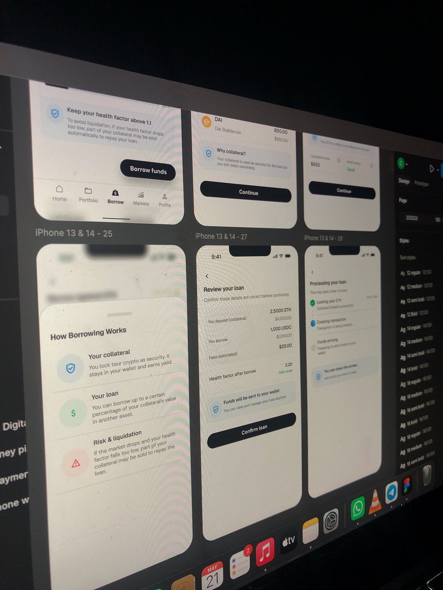 Phoenix_XVII's tweet photo. Designing a DeFi borrowing flow that explains risk before users commit, not after.

#ProductDesign #UXDesign #Web3 #DeFi #FintechDesign https://t.co/9mAkeLmIxa