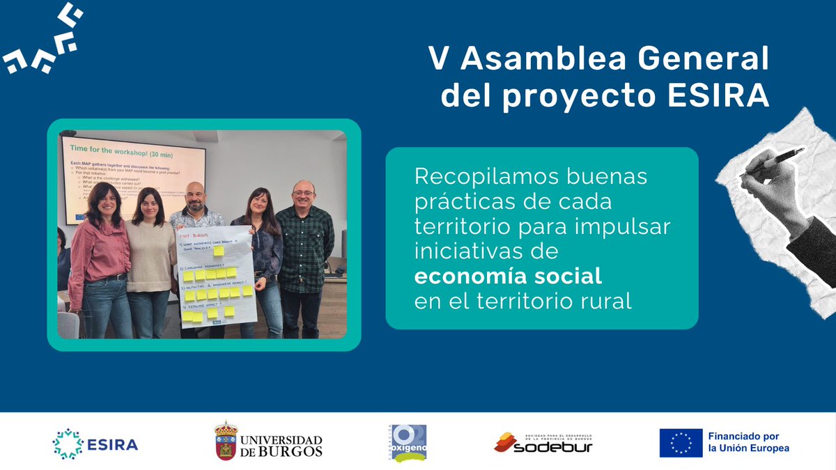 ProyectoESIRA's tweet photo. 🌱 Las 15 socias europeas que conformamos ESIRA nos hemos reunido en Lituania para compartir buenas prácticas a la hora de impulsar la economía social en nuestros territorios rurales. https://t.co/PcgpwImzMd