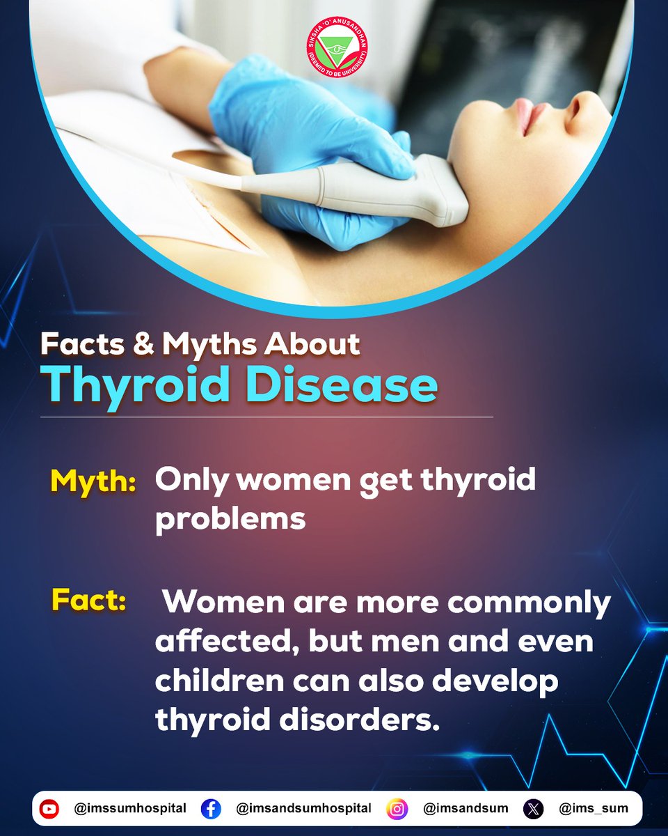 ims_sum's tweet photo. Thyroid imbalance may be small in size, but it can greatly affect your energy, mood, weight, and overall health.
#thyroid #imsandsumhospital https://t.co/lM8zuCWFeJ