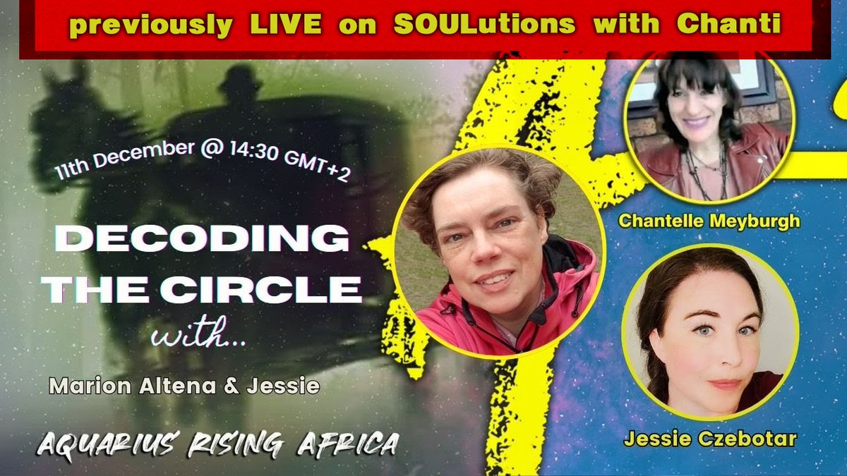 rising_ara's tweet photo. One of the older SOULutions interviews is finally making its way onto Aquarius Rising Africa.

Today, Jessie Czebotar joins researcher and author Marion Altena for a fascinating deep dive into spiritual mapping, hidden symbolism, sacred geometry, ley lines, occult architecture, and the hidden spiritual structures woven into cities and nations.

Based on Marion’s book Decoding the Circle, this conversation explores how darkness hides in plain sight — and how prayer, discernment, and spiritual mapping expose what has remained hidden for generations.

⏰ PREMIERING TODAY at  CAT

📺 Watch here:
https://t.co/out5QiQa3N
#JessieCzebotar #MarionAltena #SpiritualMapping #DecodingTheCircle #HiddenSymbolism #AquariusRisingAfrica