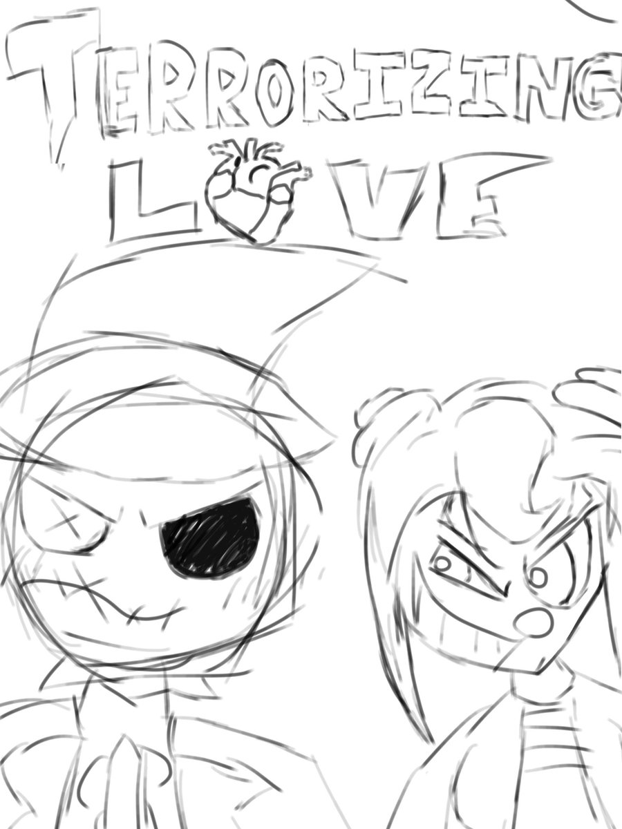 Panimations23's tweet photo. Look at them 2 Lovecrows (Harrow on left and Jackie on right) #art #oc https://t.co/yPmObYBzxc
