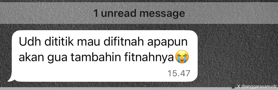 anggarasamvdr's tweet photo. TENGIL BGTT🫵😭 tapi apa harusnya gini aja ya? kalian udah di fase ini belom? kayak udah capek fitnahnya banyak dan ada ada aja.. https://t.co/21hCeMgOUb