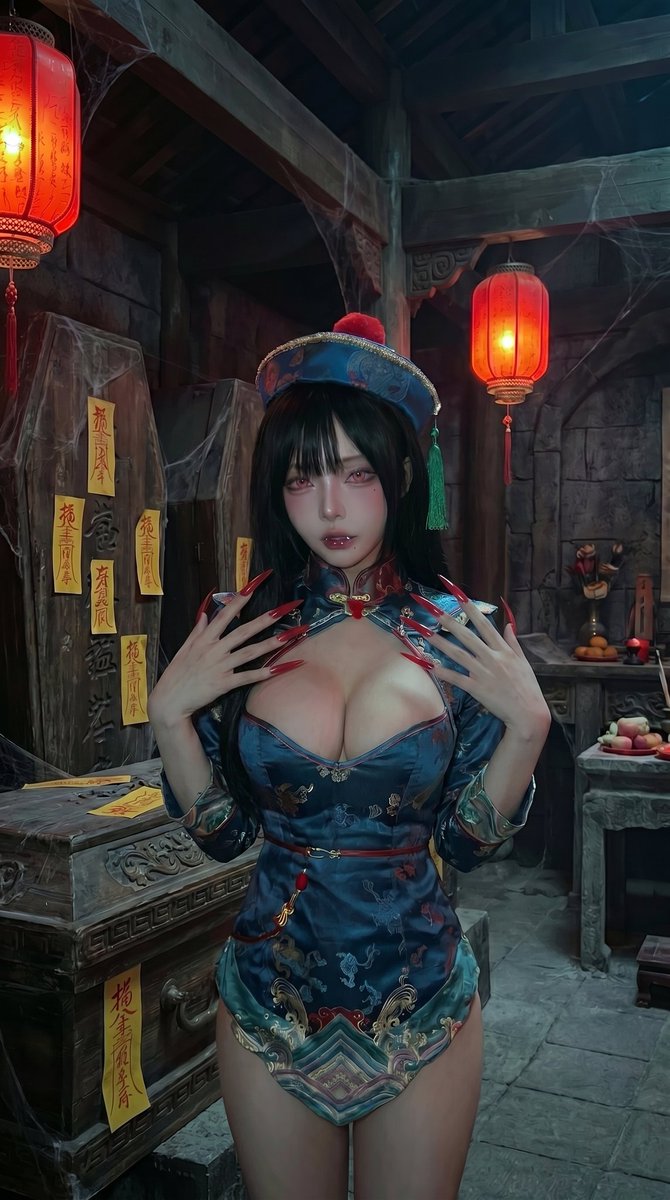 chenshen771's tweet photo. 玉玲珑小僵尸 #僵尸 #cosplayㅤㅤㅤㅤㅤㅤㅤ https://t.co/SlGIY4rVJo