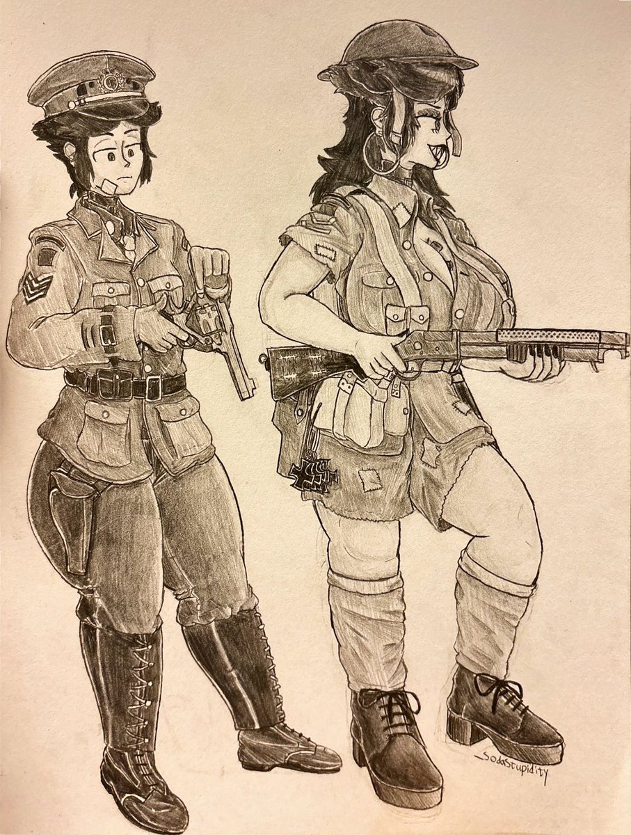 _SodaStupidity's tweet photo. Show your artworks with ladies (+1 guy) and guns, artist

Most of them is Jessie, fork found in kitchen https://t.co/D9CJOFZjCv