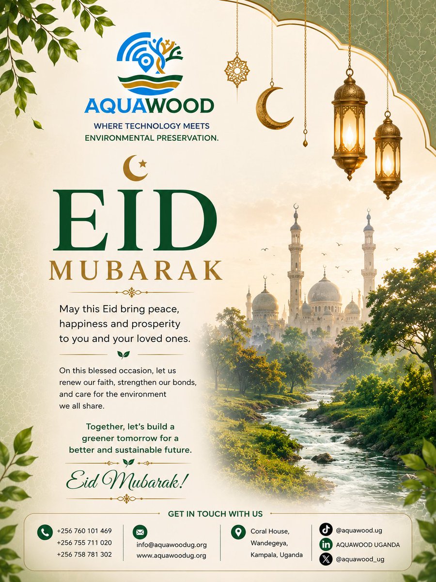 aquawooduganda's tweet photo. Eid al-Adha Mubarak to the Muslim Family in Uganda and around the world. https://t.co/ZxApfsn2nS