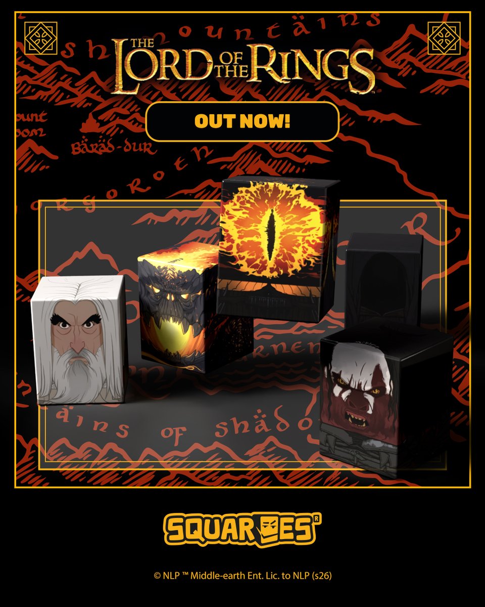 squaroes's tweet photo. A new wave of Squaroes has arrived. ⚔

The Squaroes Lord of the Rings lineup grows with five bold new designs inspired by some of the most iconic villains.
Distinctive style. Powerful presence. Made to stand out in any collection.

And they are out now!👀 https://t.co/3NrXciffQ7