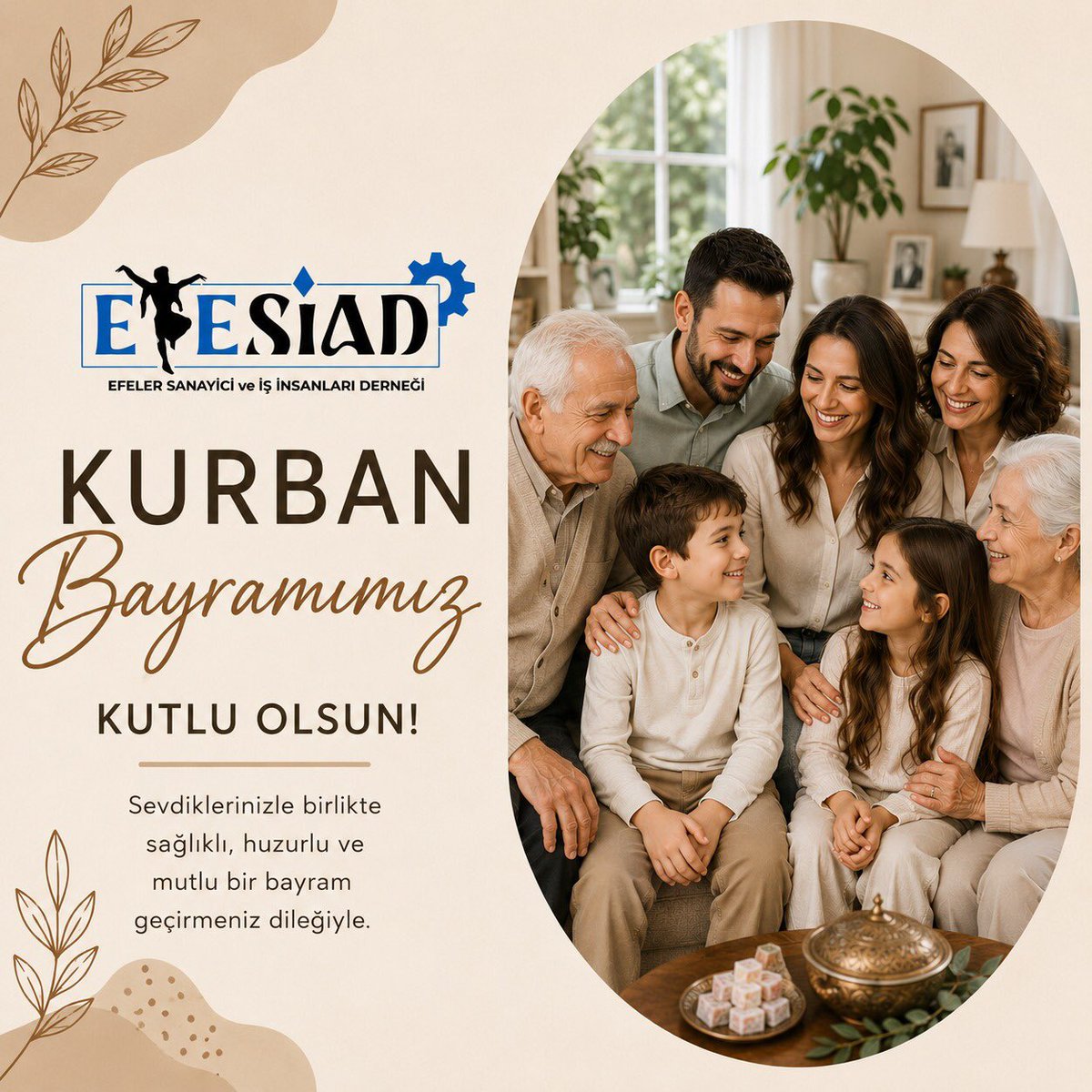 efesiad's tweet photo. Kurban Bayramınız kutlu olsun. Sevdiklerinizle birlikte nice bayramlara.
@efesiad09 @gesifed_ @turkonfed                        #efesiad #gesifed #türkonfed https://t.co/TM77QGeWBX