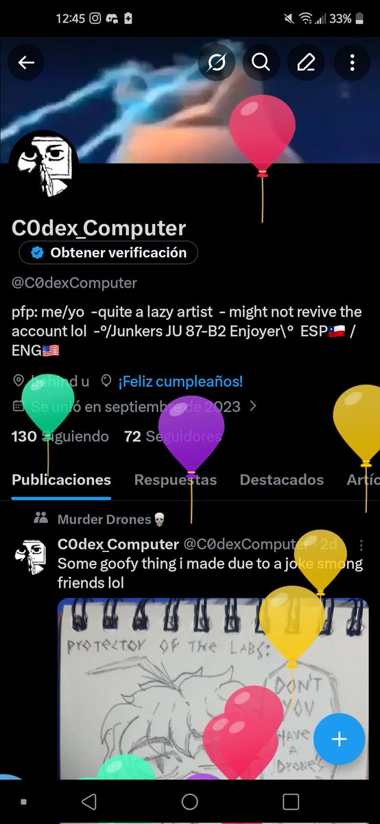 C0dexComputer's tweet photo. When andas de cumpleaños https://t.co/RzQaiFasa0