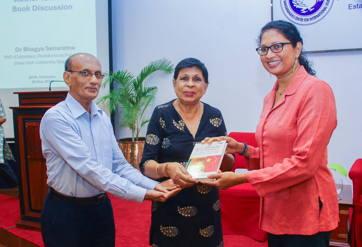 BCISLKA's tweet photo. 📚✨ Insightful discussions and meaningful dialogue at the BCIS Author Talk &amp; Panel Discussion featuring Dr. Bhagya Senaratne’s book on Sri Lanka–China foreign policy relations. Thank you to everyone who joined this engaging academic conversation! 🌍🇱🇰

#BCIS #AuthorTalk https://t.co/kASZGR21yE