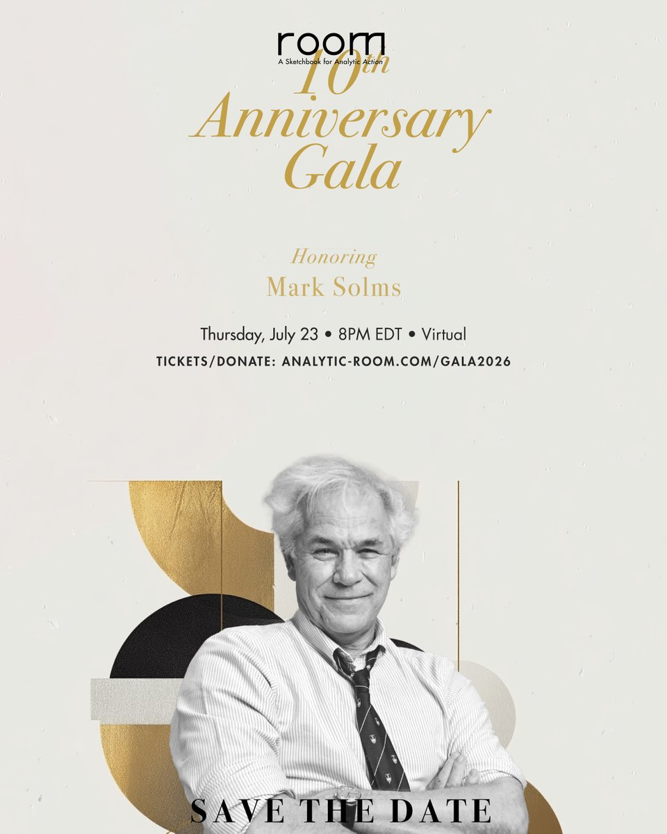 AnalyticRoom's tweet photo. Save the Date! 

We are thrilled to invite you to ROOM's annual Gala, celebrating our 10th anniversary, on Thursday, July 23, at 8 PM EDT on Zoom. Our theme this year is "What Drives Us."

Read more and Register Here: https://t.co/TU5VDR9zgt https://t.co/BGPklUhGIF