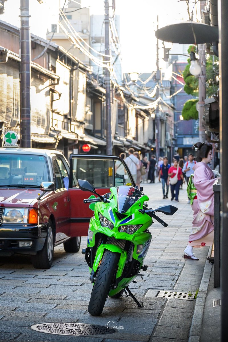💚🤍💙zx-4rr 💚🤍💙 📸：@conan250rr #kawasaki #Ninja #zx4rr
