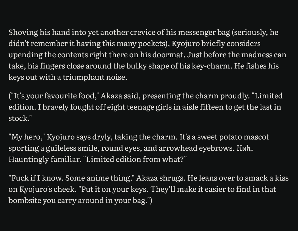 backupsaint's tweet photo. [wip] cute snippet that i liked . tickles me to think abt akaza getting into undignified squabbles in a modern au #akaren #renkaza https://t.co/Nz7Ofl4xAn