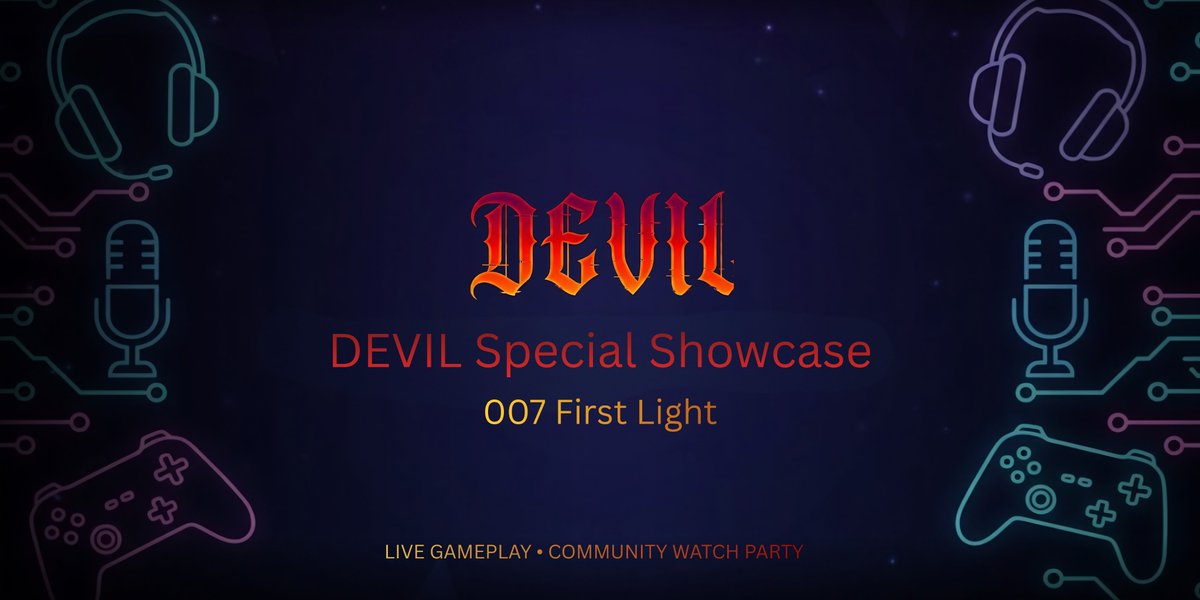 Devilcommunityy's tweet photo. DEVIL Special Showcase: 007 First Light 🔥

As soon as 007 First Light goes live, we’ll be streaming it in our Discord with the community 😈

Yep… we’re hopping in live right after release to check out the new 007 experience together 👀

🕒 Starts: Today, 3 PM UTC
🎮 Live gameplay stream in VC
🎁 Community rewards + raffle
🔥 Reactions, chaos, and first impressions live

Join the Discord and don’t miss the showcase 👇
https://t.co/k8SOY9jIfP

#007FirstLight #GamingCommunity #DiscordGaming #GameNight