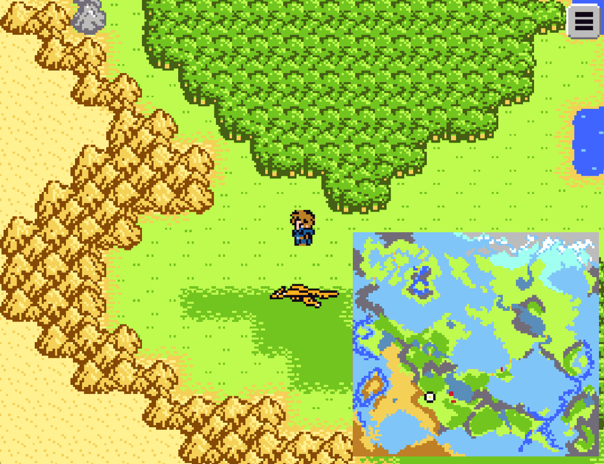 obuchilab's tweet photo. ワールドマップを表示するHUDをテストしました。
#gamedev #RPGツクール https://t.co/CohDMRBzGL
