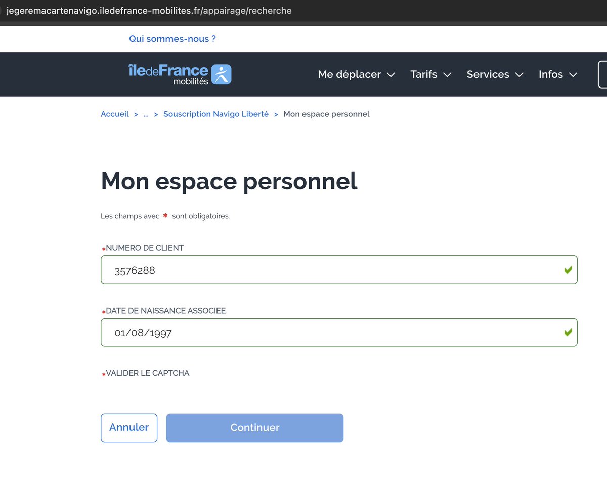 DerSiebteNarr's tweet photo. Faut "valider le captcha", mais il y a pas de captcha.  @IDFmobilites on fait comment? https://t.co/aEAo474siw