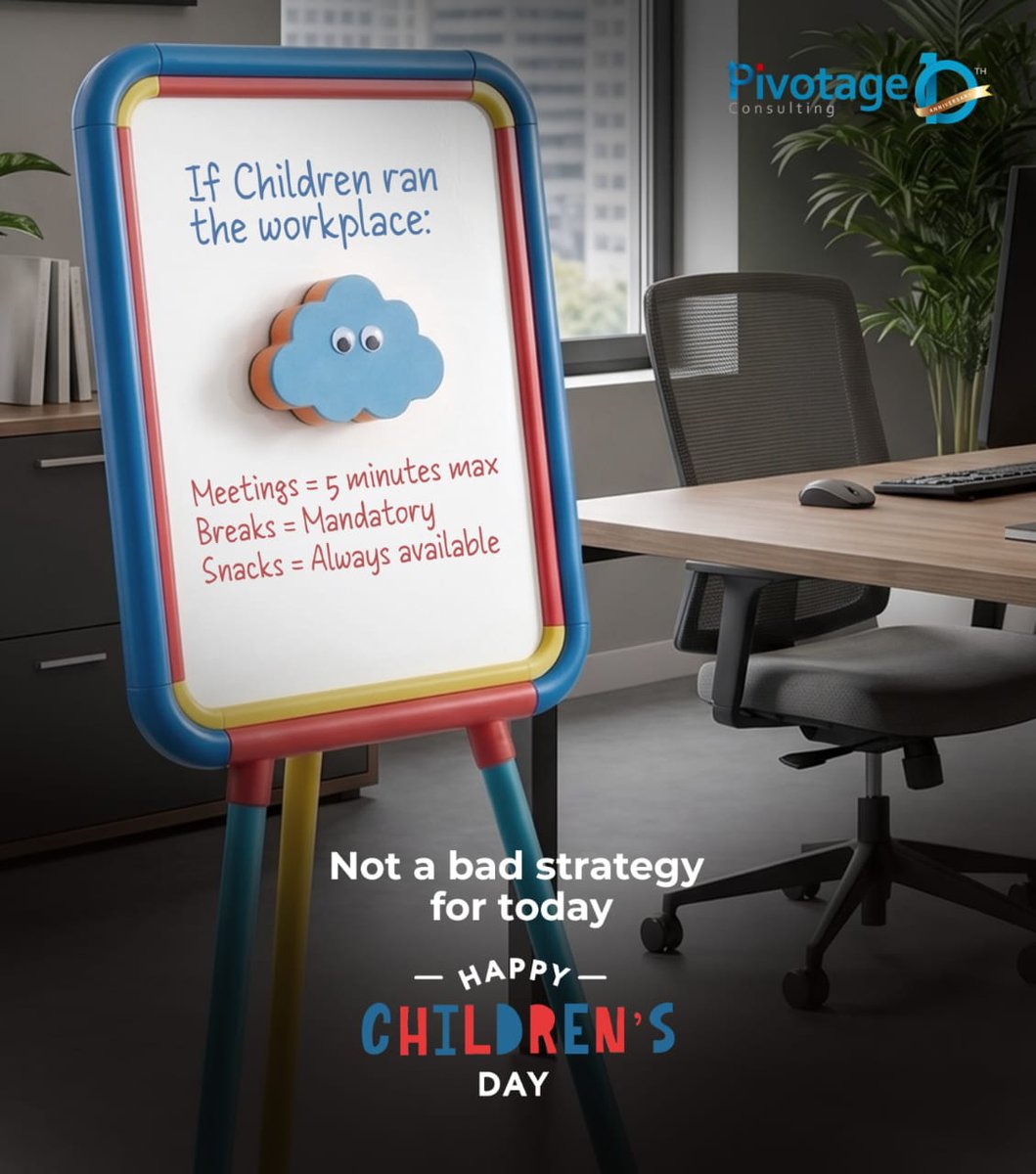 PivotageHR's tweet photo. Happy Children’s Day! 

Stay curious. Stay loud. Stay dreaming big.

#ChildrensDay #FutureLeaders #PivotageConsulting #HR #HRConsulting  #Pivotage https://t.co/RBJdD4PmqA