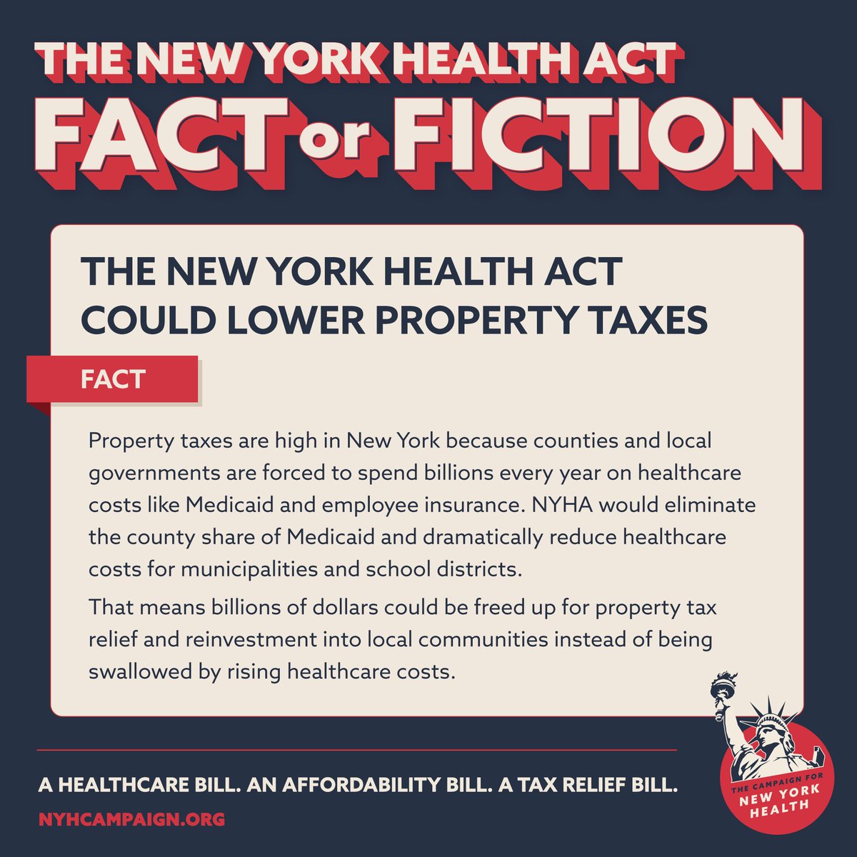 NYHCampaign's tweet photo. The New York Health Act would cut billions in spending at the county, municipal and school district levels.

Those savings could be used for property tax relief and reinvestments in our communities and schools. 

👉 Read our financial impact analysis:
https://t.co/hcV5ZVGtlC https://t.co/vnsjeE3VfZ