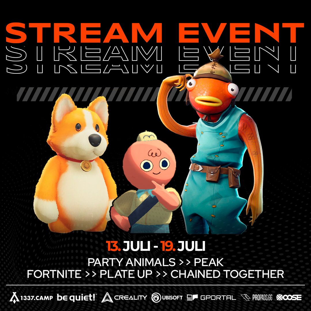 REHGaming's tweet photo. 🚀🎉 10 JAHRE REH Gaming! 🎉🚀
Kaum zu glauben, aber wir sind 10 Jahre alt geworden, und das muss gebührend gefeiert werden! 🎂 🥳

10 Jahre voller Community, Streams, Events und unvergesslicher Momente. Dafür haben wir etwas besonders für euch vorbereitet. 🧡

Vom 13. bis zum 17. Juli startet unsere 10Y Streamer Challenge. 🔥

Zusammen mit unseren starken Partnern @Creality3dP und @bequietofficial suchen wir noch fleißige und motivierte Streamer! 👀

Tretet gemeinsam mit euren Communities täglich in verschiedenen Games gegeneinander an:
🎮 PlateUp
🎮 Fortnite
🎮 Peak
🎮 Chained Together
🎮 Party Animals

Und sichert euch fette Preise 🏆
🎁 1x Creality SparkX i7 3D-Drucker inkl. Filamenten
🖱️ 2x beQuiet Mäuse für die Gewinner-Community
🛒 5x 15€ REH Gaming Shop Gutscheine
👀 Und noch weiteres....

📩 Jetzt anmelden & Platz sichern! https://t.co/G6ECbSCdQz
 🔥 Tritt unserem Discord bei: https://t.co/4mohniHivj
Wer ist dabei? Taggt eure Lieblingsstreamer oder meldet euch direkt per DM! 🧡

#10YREH #Streamer #Twitch #Birthday #Event