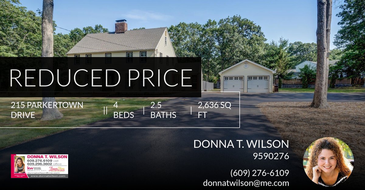 donnatwilson's tweet photo. 📍 Reduced Price 📍 This recently reduced home at 215 Parkertown Drive in Little Egg Harbor won't last long, so, don't wait to set up a showing! Reach out here or at (609) 276-6109 for more information! https://t.co/BWJWLBqjgM https://t.co/KDfwHMSCnp