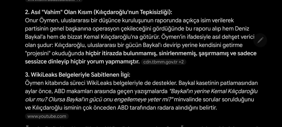 annascott31's tweet photo. @voiceofworldco Okkalı bir tükürüğe yükselir gibi gönül rahatlığıyla HARAMİ HAİN KEMAL diyebilirsiniz
PAYLAŞIN
#fatihaltaylı #OnurÖymen #BaskılaraDirenirken kitabında #kilicdaroglu hakkında yazdıkları
Silk Road(İpek yolu)Enstitüsü Raporu #aparat #DenizBaykal #Kaset #proje #wikileaks #silkroad I https://t.co/sKTZF8BsKn
